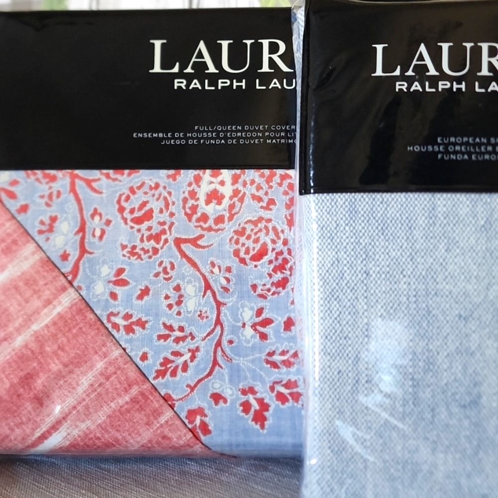 4pc RL Queen duvet set